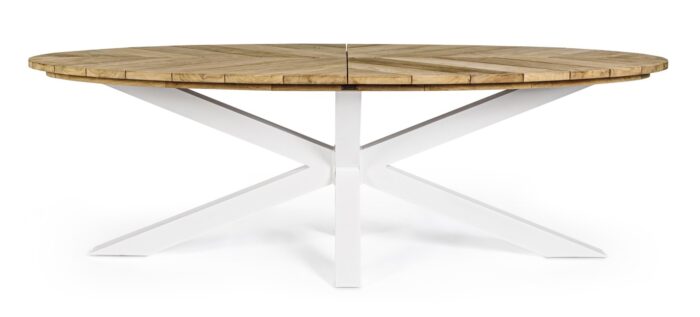 Tavolo Palmdale Ovale 240x110 Bianco Rt01 - immagine 13