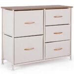 Chest of drawers 5c Textile 85x30x70h