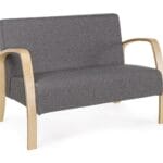 Divano Ginevra 2p Text Grigio