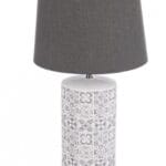 Lámpara de mesa Ares Cr Gris H48