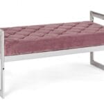 Panca Sveva Velluto Blush 97x44
