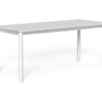 Tavolo Estendibile Milo Alu 120-180x80 White