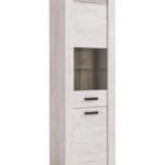 Vetrina 2 Ante Denmark Rovere Sbiancato