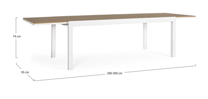 Tavolo All.elias 200-300x95 Bianco Sj60 - immagine 8