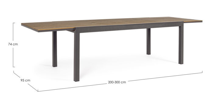 Tavolo All.elias 200-300x95 Antracite Sj61 – Bild 8
