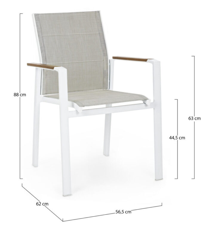 Sedia C-br Kubik Bianco Sj60 – Bild 2