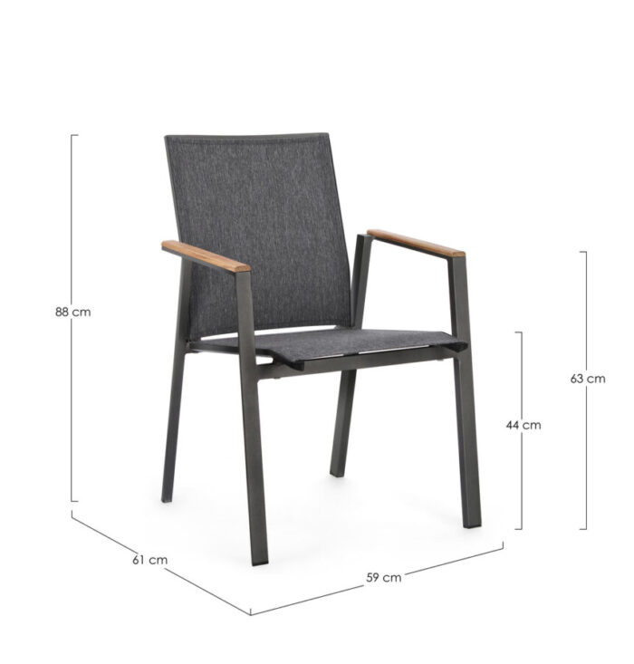 Sedia C-br Cameron Antracite Gk52 – Bild 8