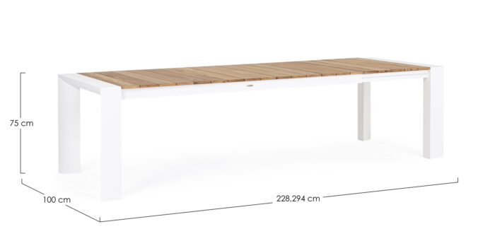 Tavolo Allungabile Cameron 228/294x100 Bianco Gk50 – Image 7