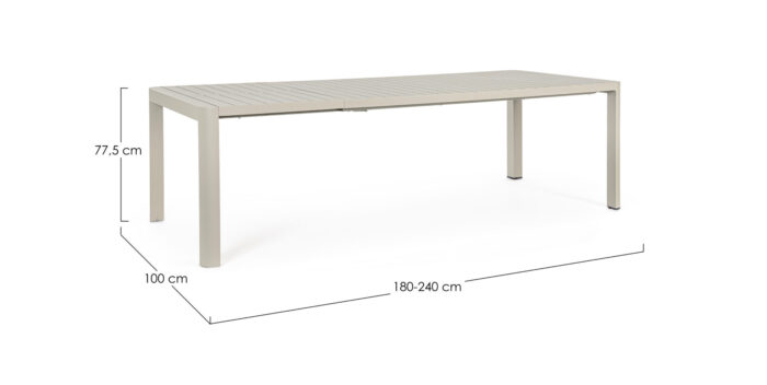 Tavolo All. Kiplin 180-240x100 Rastin - immagine 6