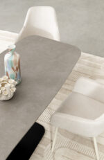 Tavolo All. Jeremias 140-200x80 Nero - Imagen 3
