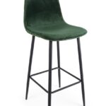 Sgabello Bar Irelia Velluto Verde Scuro