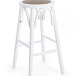 Sgabello Bar Circle Bianco