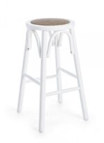 Sgabello Bar Circle Bianco