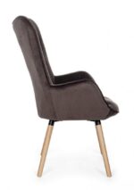 Poltrona Juliet Velvet Grigio Marmotta - Image 4