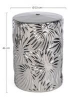 Sgabello Sfinge Leaf Argento - Imagen 2