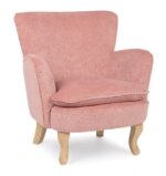 Poltrona Chenille Rosa