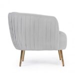 Poltrona Linsay Grigio Chiaro - immagine 5