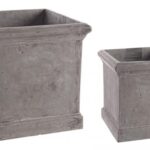 Set2 P.vaso Cement Qu Grigio