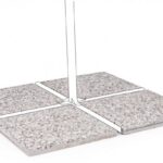 Set4 Marmette 50x50 20kg Cemento Ghiaino