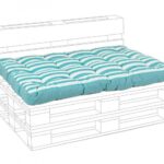 Cuscino Pallet Seduta Riga Turchese