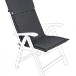 Cuscino Olefin Antracite Schien Alto
