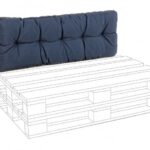 Cuscino Pallet Schien Poly230 Denim Blu