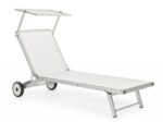 Lettino Cross C-ruote Bianco