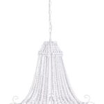 Lampadario Corona Bianco Opaco H71