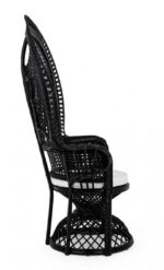 Poltrona C-c Peacock Nero - immagine 5