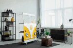 Pouf Mendez Marrone 40x40 – Image 3