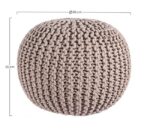 Pouf Intreccio Tortora D50 - immagine 2