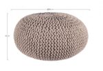 Pouf Intreccio Tortora D80 – Image 2