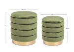 Set2 Pouf Contenitore Darina Olive - Image 2
