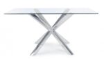 Tavolo May Rett Gamba Acciaio 160x90 - Image 3