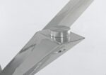 Tavolo May Rett Gamba Acciaio 160x90 - Image 5
