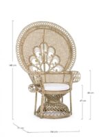 Poltrona C-c Peacock Naturale – Bild 2