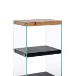 Libreria 3p Line Wood Nero