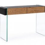 Consolle 2c Line Wood Nero110x40