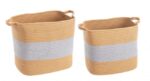 Set2 Cesta Flow 2m Rett Naturale-grigio