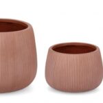 Set3 P.vaso Ribbed Bomb Terracotta Alto