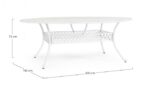 Tavolo Ivrea Ov 200x150 Bianco - immagine 2