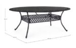 Tavolo Ivrea Ov 200x150 Antracite - immagine 2