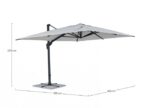 Ombrellone Braccio Ines 3x4 Ant-gri Ch.t - immagine 2