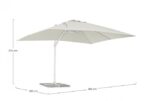 Ombrellone Braccio Eden 3x4 Bia-nat T - immagine 2