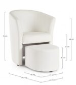 Poltrona C-pouf Rita Bianco - immagine 2