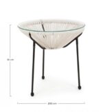 Tavolino C-vt Parker Bianco D50 - Imagen 2