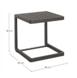 Tavolino Konnor 40x40 Antracite Cx23 – Bild 2