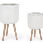 Set2 P.vaso Modern To Treppiede Bianco
