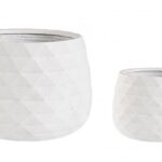 Set2 P.vaso Pyramid Ciotola Bianco