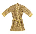 Kimono Chambery Ocra C-fiore Rosso